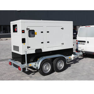 사일런트 30kv 30kw 50kw 트레일러 장착 디젤 발전기 100kva 30kw 50kw 100kva 120kw - Product Image 1