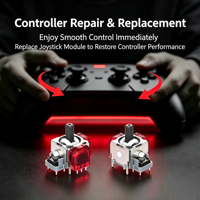 Joystick électromagnétique TMR de 3e génération RS13, stick analogique 3D, pièce de rechange pour manette PS5, PS4, Xbox