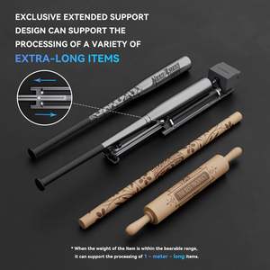 Entrega rápida de la UE ATOMSTACK <span class=keywords><strong>A5</strong></span> <span class=keywords><strong>Pro</strong></span> <span class=keywords><strong>40W</strong></span> con rodillo giratorio R6 DIY máquina de corte de grabado láser grabador para corchos de vino de botella - Product Image 6