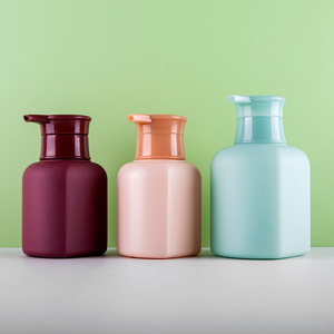 Envase Vacío de 300ml 500ml con Acabado Mate, Botella Cuadrada para Protector Solar, Crema, Champú, Loción Corporal para Bebés, con Pulverizador y Bomba, Color <span class=keywords><strong>Verde</strong></span> <span class=keywords><strong>Menta</strong></span> - Product Image 4