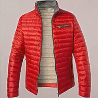 Blouson aviateur matelassé décontracté personnalisé pour homme, chaud pour l'hiver, avec col montant et fermeture éclair, style rétro, coupe-vent et imperméable