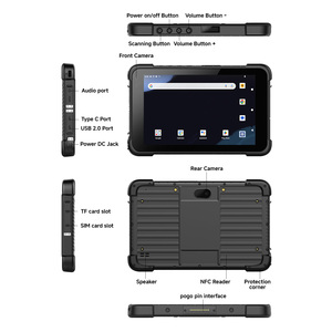 แท็บเล็ตอุตสาหกรรม Emdoor T86X ระบบแอนดรอยด์ ขนาด 8 นิ้ว ทนทานต่อแรงกระแทก พร้อม SDK เครื่องอ่าน NFC ชิปประมวลผล Octa Core MTK รองรับ 4G GPS มาตรฐานกันน้ำ IP67 - Product Image 5