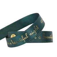 Ruban en gros-grain doux personnalisé de luxe avec impression en relief 3D et logo, rubans pour la décoration de cadeaux et d'événements