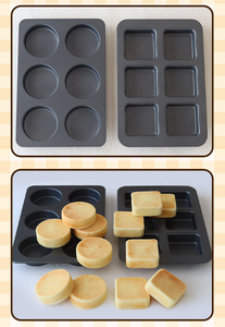 Bandeja para magdalenas de acero al carbono cuadrada antiadherente personalizada de diseño nórdico con tapa - Product Image 3