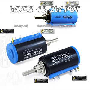 Potenziometro a Filo Avvolto di Precisione Multi-Giro WD3-13-2W con Diametro Manopola 4.0mm, 100 220 470 Ohm, Reostati Rotativi - Product Image 2