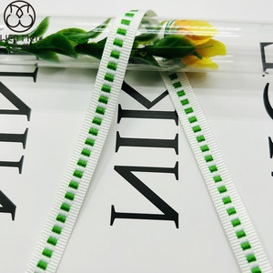 Cinta Elástica de 10 mm con Diseño de Puntos <span class=keywords><strong>Bicolor</strong></span> para Sombreros, Pantalones y Accesorios, 100% Poliéster Jacquard - Product Image 4