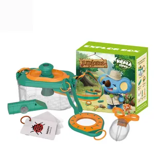 Science Insect catcher set with telescope outdoor insect observation box compass children's science and education toys