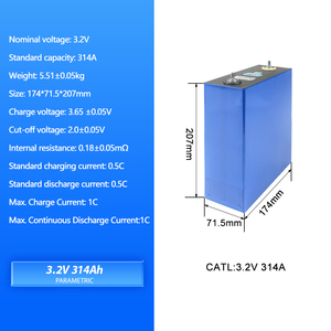 CATL 3.2V 314Ah Lifepo4充電式新品オリジナルバッテリー4PCS 12V 24v <span class=keywords><strong>48V</strong></span> DIYソーラーEU在庫高速配送 - Product Image 3
