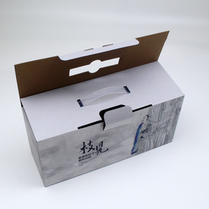 Bán Buôn Bền Vững Tùy Chỉnh In Có Thể Gập Lại Sóng Mang Hộp Vali Hộp Với Xử Lý Cho Đồ Uống/Đồ Ăn Nhẹ - Product Image 3