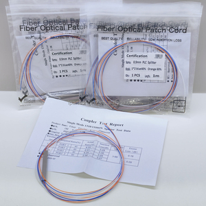 Divisor PLC Monomodo para Telecomunicaciones 1x2 900μm Fibra Óptica FTTH Tipo Mini Tubo de Acero 2 Vías Divisor Óptico de Diferentes Ratios - Product Image 1