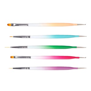 Professional Nail Art <b>Brush</b> Pen Set Double Head Dotting Tools for Beautiful Nail Designs Easy Operation Safe Material Salon - Product Image 1