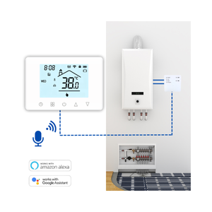 <span class=keywords><strong>Thermostat</strong></span> de système de chaudière à <span class=keywords><strong>gaz</strong></span> RF sans fil moderne <span class=keywords><strong>Thermostat</strong></span> de pièce connecté WiFi Mélange thermostatique Facile à utiliser sans fil - Product Image 1