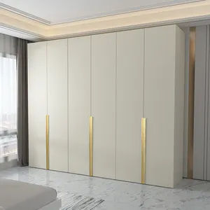 El pecho blanco minimalista es moderno y contraído para dormitorio, uso doméstico, gabinete de contenido de tienda de 6 puertas para añadir el arca superior, armario de lujo