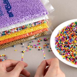 30 جرام من حبات البذور المختلطة الألوان 4 حبات زجاج كريستال يدوية الصنع تصنعها بنفسك - Product Image 3