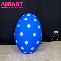 Farbenfrohes aufblasbares kinder-eier, riesiges aufblasbares ostereier zur dekoration