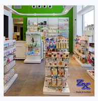 Présentoir de soins de la peau, 20 pièces, vitrine, armoire de pharmacie, design intérieur, pour meubles