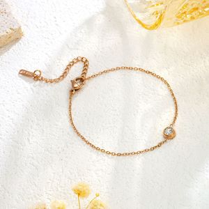 Thép Không Gỉ Vòng Đeo Tay Phụ Nữ Sang Trọng Vàng 18K Bán Buôn Đồ Trang Sức Thời Trang Rhinestone Vòng Đeo Tay - Product Image 3