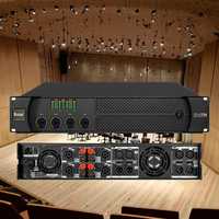 8 1500W Kelas D 4-Kanal SMPS Metal Aluminium Power Amplifier Profesional untuk Speaker Line Array Zsound