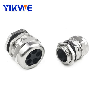 不锈钢多芯防水电缆接头 IP68 防护 <span class=keywords><strong>M</strong></span>/PG 螺纹 -40℃ 至 100℃ 温度范围 - Product Image 4