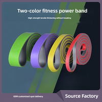 Juego de Bandas de Resistencia PINJIAN para Yoga, Elásticas, Resistentes, de Doble Capa, de TPE, para Ejercicios de Fuerza y Fitness