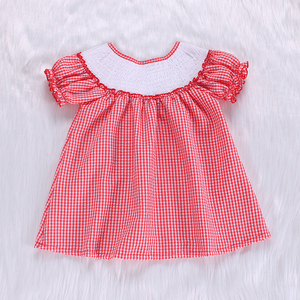 Happy Luoka ODM Boutique Cute Summer Red Heart Baby Girl Dresses - Product Image 4