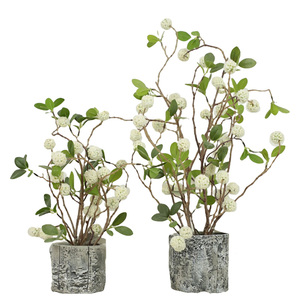 Maceta con Flor Blanca Artificial de 36-51 cm, Flor Blanca de Plástico Realista con Maceta para Decoración de Interiores, Venta al Por Mayor - Product Image 2