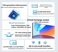 High-End All-in-One PC, Core I7 Office Desktop PC with DDR4 RAM & Windows 10 for Company & Commercial Use