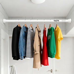 <span class=keywords><strong>Tringle</strong></span> à rideau de douche escamotable en PC à longueur réglable <span class=keywords><strong>sans</strong></span> perceuse Livraison rapide Poteau télescopique <span class=keywords><strong>pour</strong></span> <span class=keywords><strong>baie</strong></span> <span class=keywords><strong>vitrée</strong></span> Salle de bain Cuisine Utilisation - Product Image 2