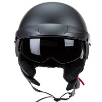 Nouveau casque de moto ABS demi-face européen et américain avec ajusteur et déverrouillage rapide, universel quatre saisons