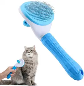 Dog And Cat Hair One Key Remove Hair Comb Pet Massage Shedding Remover Grooming Pet Hair Brush Cat Accessories