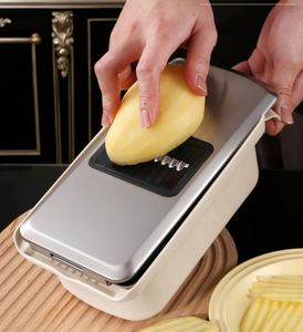 Custom New 10 Manual Plastic Pp <b>Vegetable</b> & Fruit Cutter With Stainless Steel Blades and Hand Protector - Product Image 3
