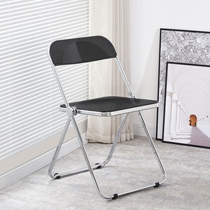 Wholesale Acrylic Modern Comfy Portable <b>White</b> Resin Folding Banquet Beach Outdoor Garden <b>Dining</b> <b>Chair</b> for Event Hotel - Product Image 3
