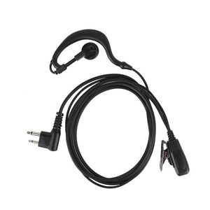 EG19หูฟัง K-M แบบมีสาย, หูฟัง walkie-talkie 2.5มม. 3.5มม. ทนต่อการดึงอุปกรณ์เสริมลวดสำหรับหูซ้ายขวา - Product Image 1