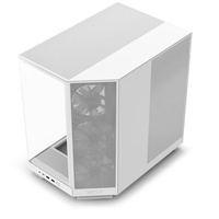 Computer Case H6 FLOW RGB WHITE with RGB FAN Middle Tower Case Gaming Computer Cases Gaming PC