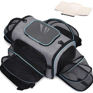 Boîte <span class=keywords><strong>de</strong></span> <span class=keywords><strong>transport</strong></span> en avion extensible <span class=keywords><strong>pour</strong></span> chat Sac <span class=keywords><strong>de</strong></span> <span class=keywords><strong>transport</strong></span> pliable Sac à dos souple <span class=keywords><strong>pour</strong></span> chat et <span class=keywords><strong>petit</strong></span> <span class=keywords><strong>chien</strong></span> - Product Image 1
