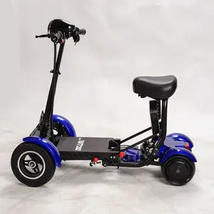 Smart Big Tire Seat Dual Motor Disabled Mobility Foldable Electric Golf Cart Scooter With Seat