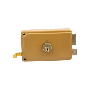 Serrure de porte silencieuse en laiton antique, résistante aux intempéries, économique, pour la restauration de maisons anciennes, avec boutons en laiton et <span class=keywords><strong>cache</strong></span>-trou de serrure pivotant - Product Image 3