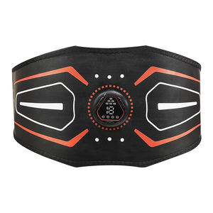 เข็มขัดพลาสติกกระตุ้นการออกกำลังกายที่บ้านพร้อมเครื่องกายภาพบำบัดอินฟราเรดจับเวลา2ชั่วโมงสำหรับผู้ชายผู้หญิงเอวนวดกระชับหน้าท้องสีส้ม - Product Image 1