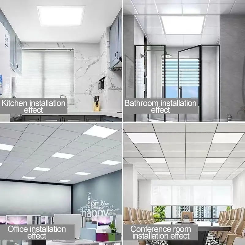 School hospital panellight office lamp 595*595 ceiling commercial square flat led panel light