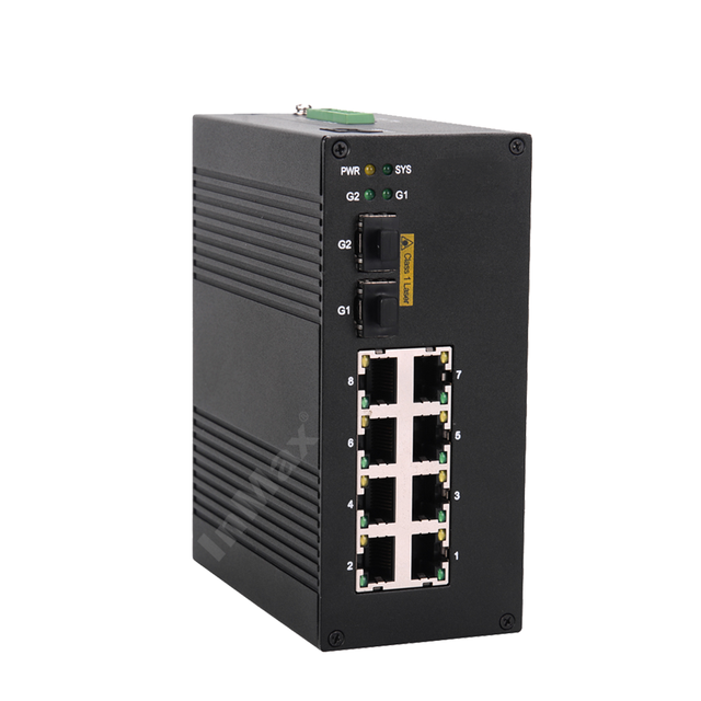 Din Rail PoE Switch 1000M Ethernet Optical Fiber Network Switch Managed Industrial Ethernet Switch