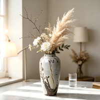 Nouvel Arrivage : Vase en Pierre Polie Ornée de Cristaux pour la Décoration Intérieure et la Guérison