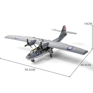 Série militaire 5007 PBY-5A Catalina MOC modèle 364 pièces pièces assemblage éducatif bloc de construction briques jouet ensemble pour enfants unisexe - Product Image 4