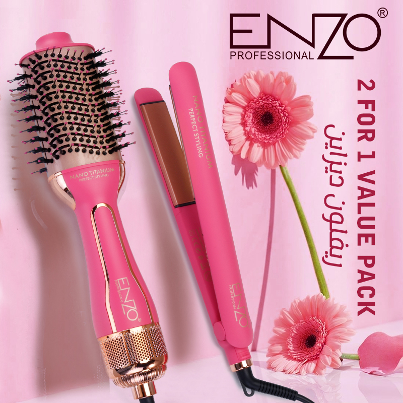 ENZO EN-510 2 in 1 Hot Air Hair Styler - Versatile & Portable