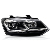 Phares LED JSL pour Volkswagen POLO 6R MK5 2011-2018, mise à niveau des phares VW Polo, pièces automobiles, phare LED à double projecteur