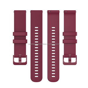 Bracelets universels de montre intelligente en silicone 20mm 22mm pour <span class=keywords><strong>Garmin</strong></span> <span class=keywords><strong>Venu</strong></span> <span class=keywords><strong>2</strong></span> / Vivoactive 3 / Vivoactive 4 - Product Image 3