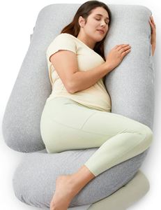 Oreiller de corps pour dormeurs latéraux Jumbo XXL avec housse en coton marron chocolat, respirant, lavable en machine, oreiller orthopédique - Product Image 4
