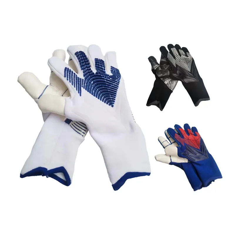 Hot Sale Látex Futebol Goleiro Luvas com Proteção Dedo Luvas De Futebol Profissional treino luvas goleiro