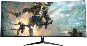 Curved Gaming <b>Monitor</b> 34inch 21:9 Widescreen 3440x1440 Resolution 80Hz LCD Desktop PC Display for Home Office Business - Product Image 6