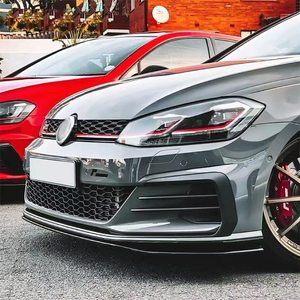 Kit carrosserie TCR : Lame de pare-chocs avant, séparateur et spoiler pour VW <span class=keywords><strong>Golf</strong></span> <span class=keywords><strong>7</strong></span>.5 <span class=keywords><strong>7</strong></span> R Line <span class=keywords><strong>GTI</strong></span> 2015-2020 2017 2018 <span class=keywords><strong>2019</strong></span> – Accessoire de tuning - Product Image 3