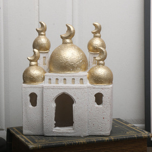 Décoration de table en résine, motif mosquée et lune, thème islamique du Moyen-Orient, cadeau du Ramadan, prix usine, personnalisable, directement de l'usine - Product Image 6